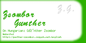 zsombor gunther business card